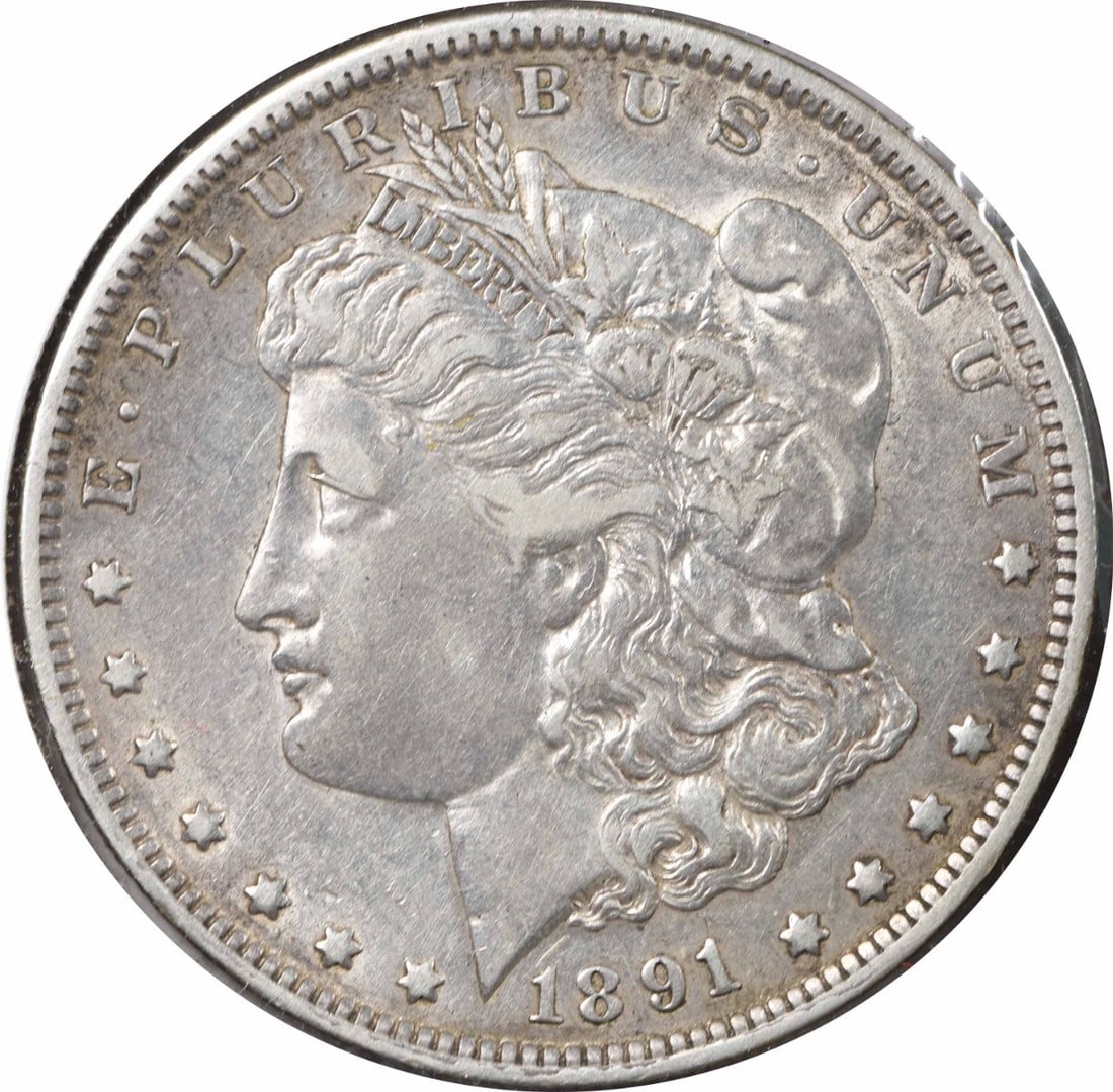 Uncertified 1891 O Vam 1b morgan silver dollar pitted rev ef: Uncertified 1891 O Vam 1b morgan silver dollar pitted rev ef The 1891 O Vam Morgan silver dollar features a distinctive pitted reverse and reeded edge, with its original mint mark proudly displayed on
