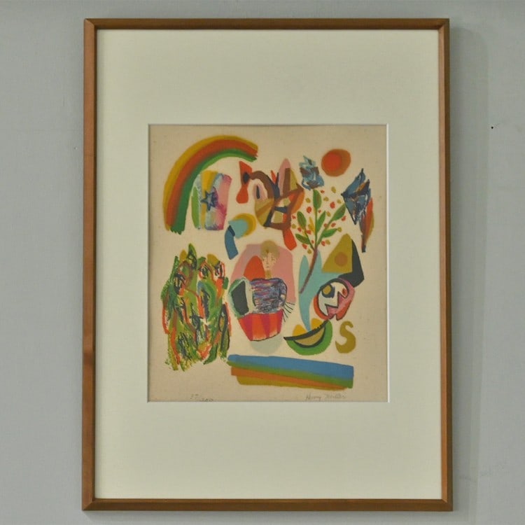 Henry Miller Spring Dream Lithograph 1975 Signed ED 37/ 200 Framed authentic: Henry Miller Spring Dream Lithograph 1975 Signed ED 37/ 200 Framed authentic Item Specifics: Type: Print Product Disclaimer: Please review the full description and photos. Lithographs may be plate-sig