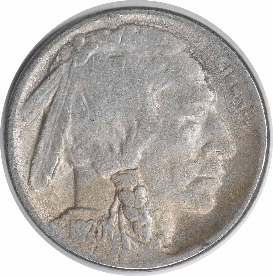 Uncertified 1920-S Buffalo Nickel VF: Uncertified 1920-S Buffalo Nickel VF The 1920-S Buffalo Nickel features a distinctive design with a majestic buffalo on the obverse and an eagle on the reverse. This circulated coin, graded VF, showca
