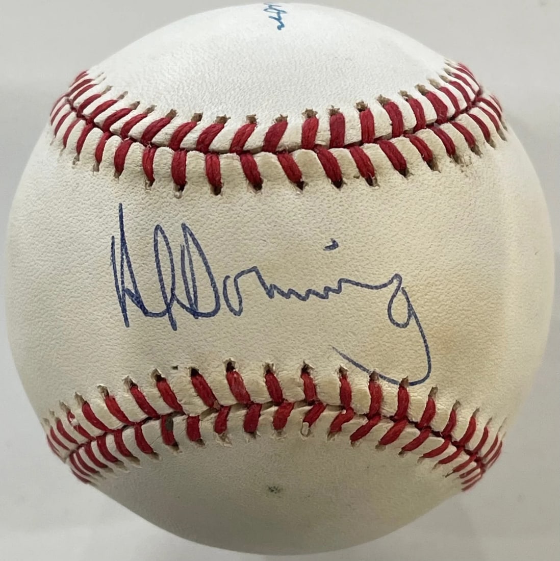 Hank Aaron & Al Downing Autographed Official American League Baseball (1 of 3)