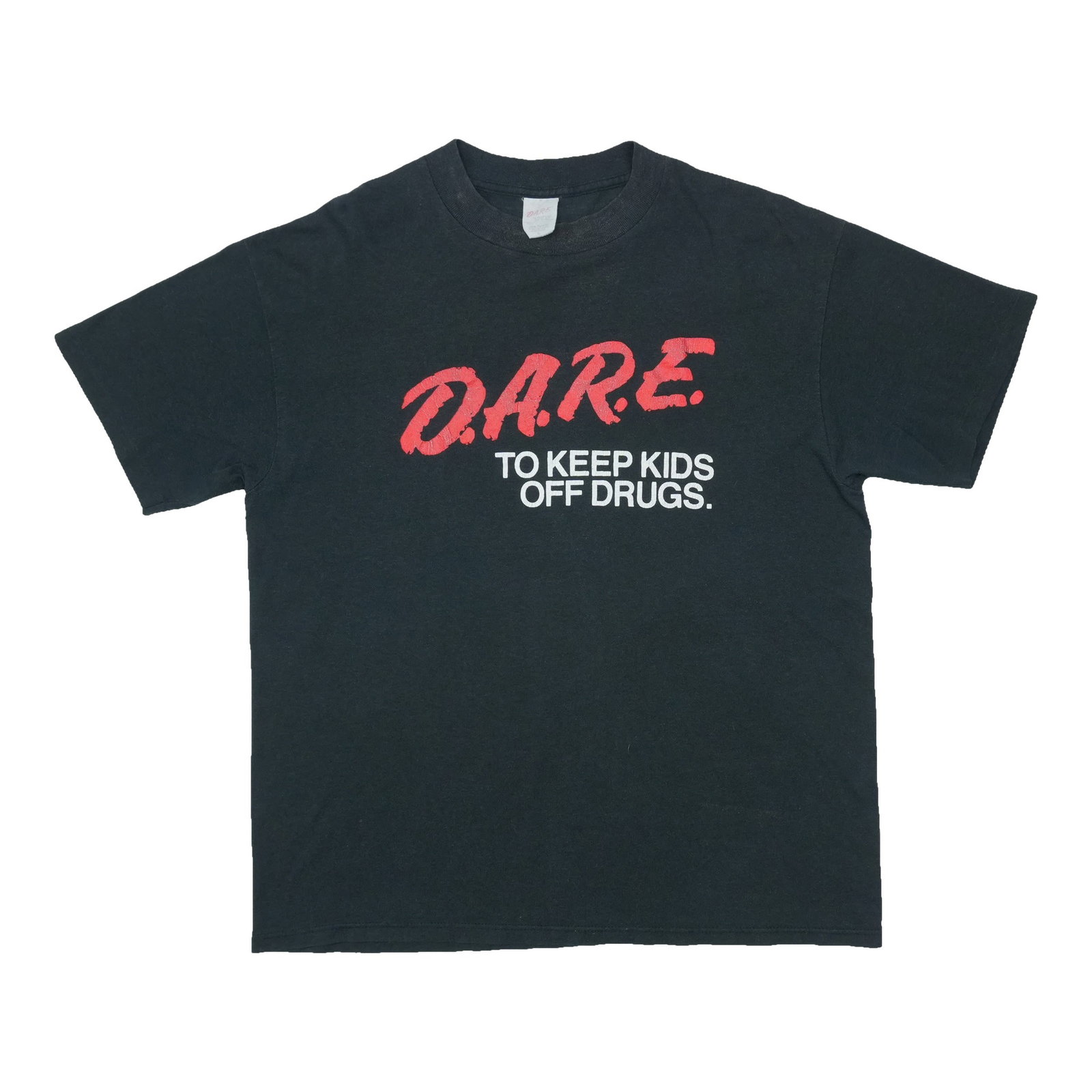 1990s D.A.R.E. To Keep Kids Off Drugs Shirt: 1990s D.A.R.E. To Keep Kids Off Drugs Shirt This vintage D.A.R.E. To Keep Kids Off Drugs shirt from the 1990s is a nostalgic relic of a bygone era, evoking memories of anti-drug campaigns and retro fa