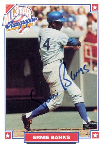 Ernie Banks Autographed 1993 Nabisco All Star Card (1 of 1)
