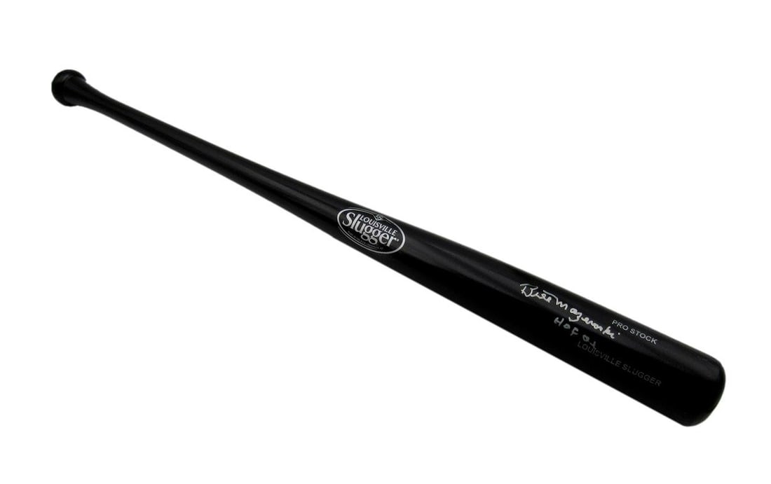 Bill Mazeroski HOF Signed/ Inscr Black Louisville Slugger Bat Pirates JSA 199435: Bill Mazeroski HOF Signed/ Inscr Black Louisville Slugger Bat Pirates JSA 199435 Item Specifics: Original/Reprint: Original Product: Bat Sport: Baseball Product Disclaimer: Not affiliated with any tea