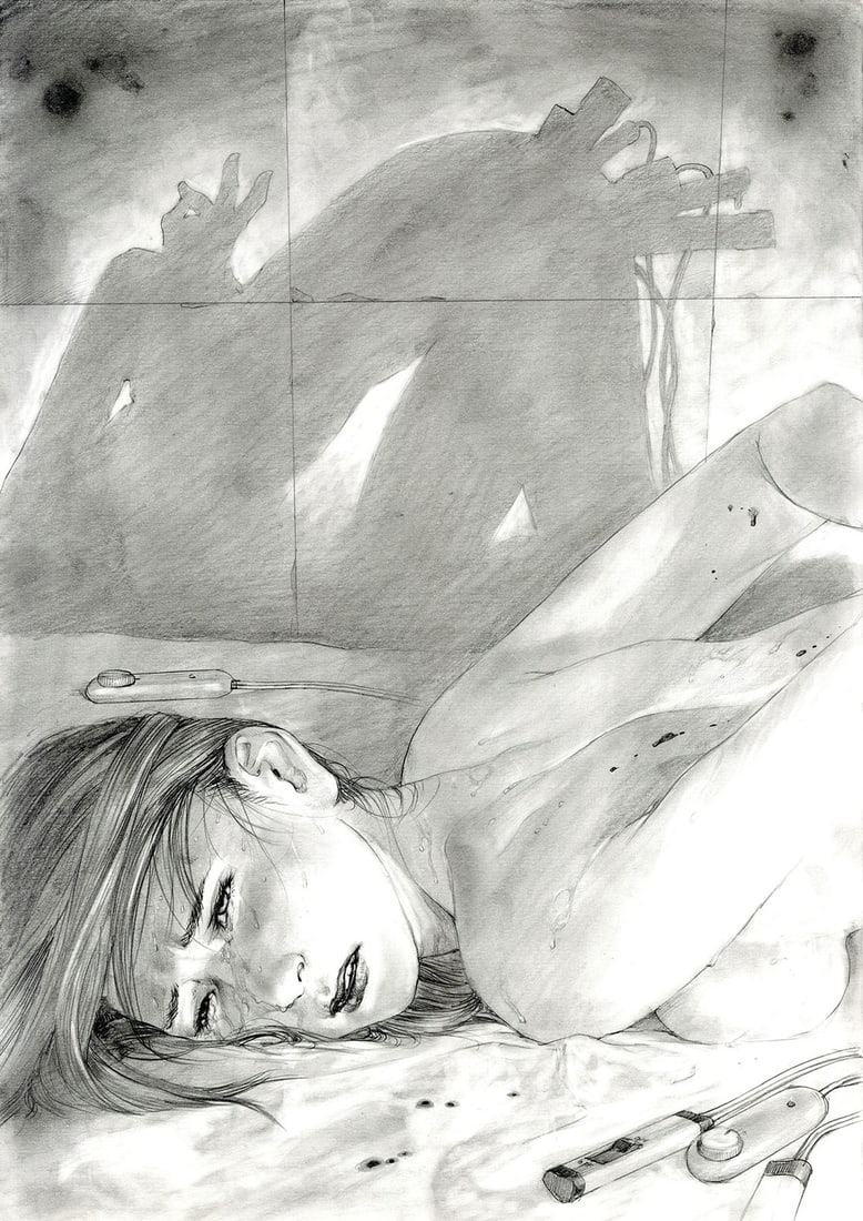 Hiroaki Samura Original Signed Drawing Hitodenashi no Koi 2006 Manga Art (1 of 2)