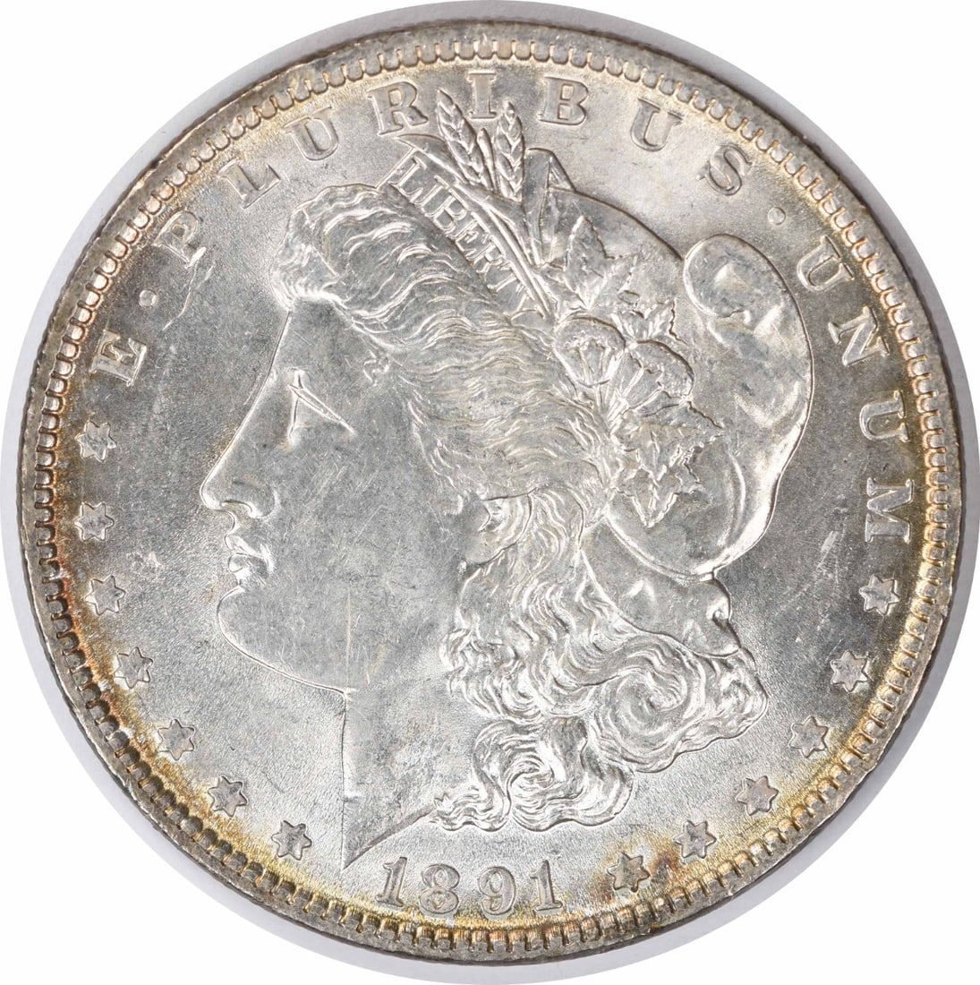 Morgan Silver Dollar Choice BU Uncertified: Morgan Silver Dollar Choice BU Uncertified Choice BU Uncertified Morgan Silver Dollar from 1891, featuring the iconic design of Augustus Saint-Gaudens. Made from high-quality silver and minted at a ma