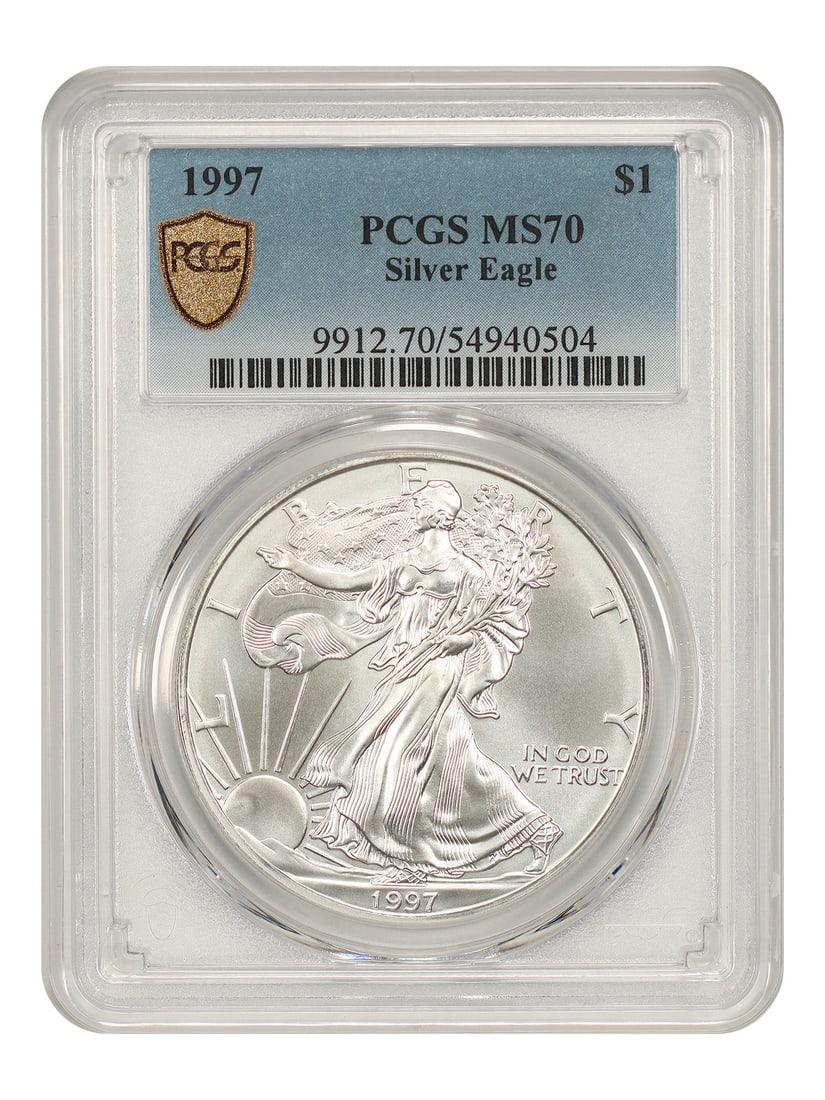 1997 $1 Silver Eagle PCGS MS70 - Silver Eagles (1 of 5)