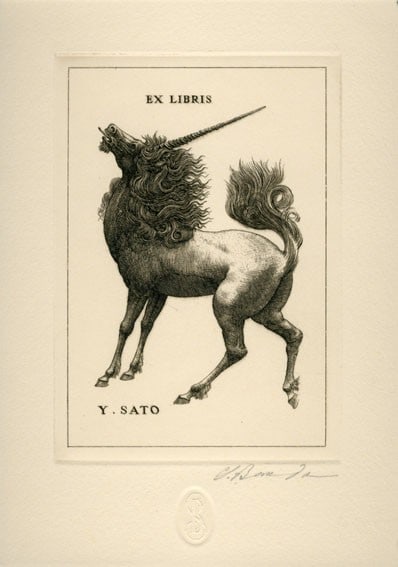 Soichi Bando Signed Etching Ex Libris 48 Bookplate 1993 Japanese Print: Soichi Bando Signed Etching Ex Libris 48 Bookplate 1993 Japanese Print Item Specifics: Artist: Soichi Bando Subject: Ex-Libris / Bookplate Material: Copperplate Print Style: Japanese Size: 12.5 x 8.5 