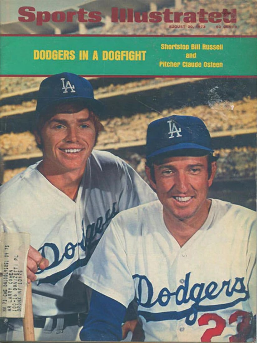 Bill Russell & Claude Osteen 1973 Sports Illustrated Magazine: Bill Russell & Claude Osteen 1973 Sports Illustrated Magazine Packed and shipped from Dania Beach Florida, this 1973 Sports Illustrated Magazine features iconic players Bill Russell and Claude Osteen