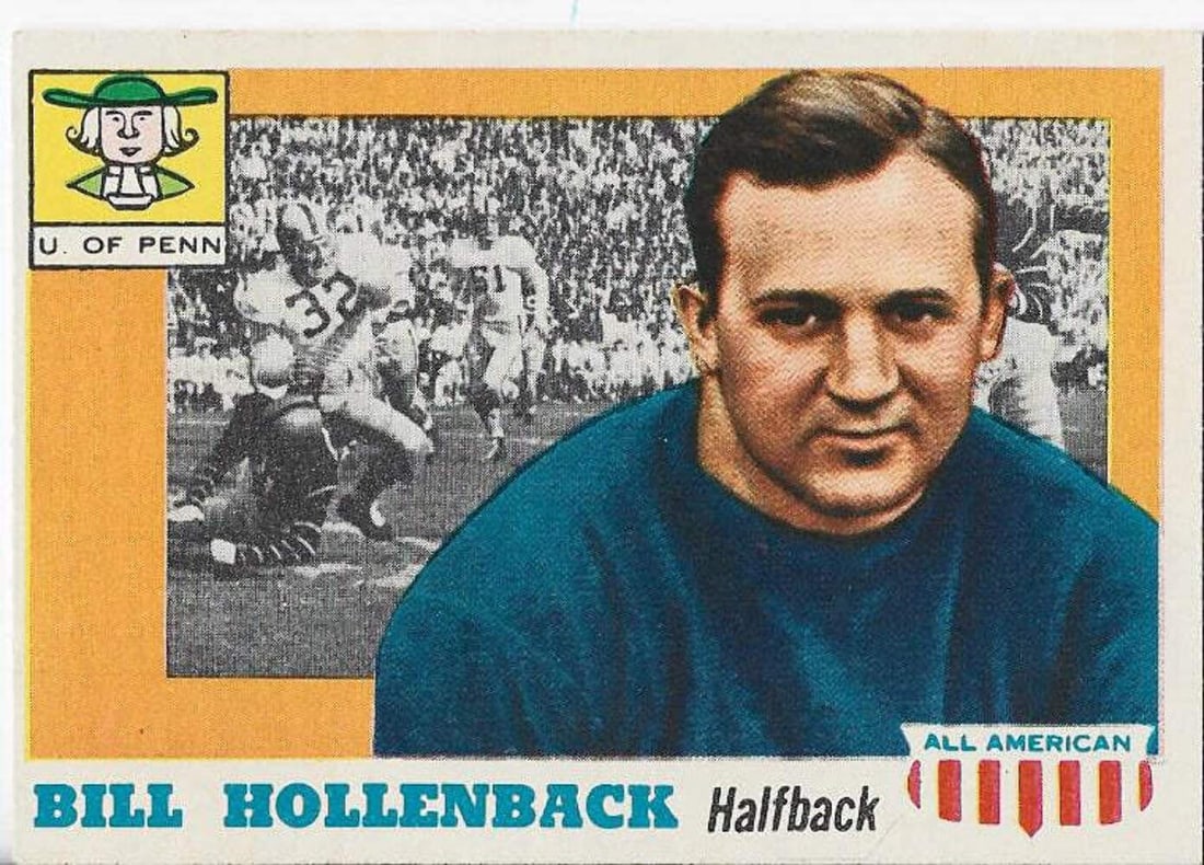 Bill Hollenback 1955 All American Card (1 of 2)