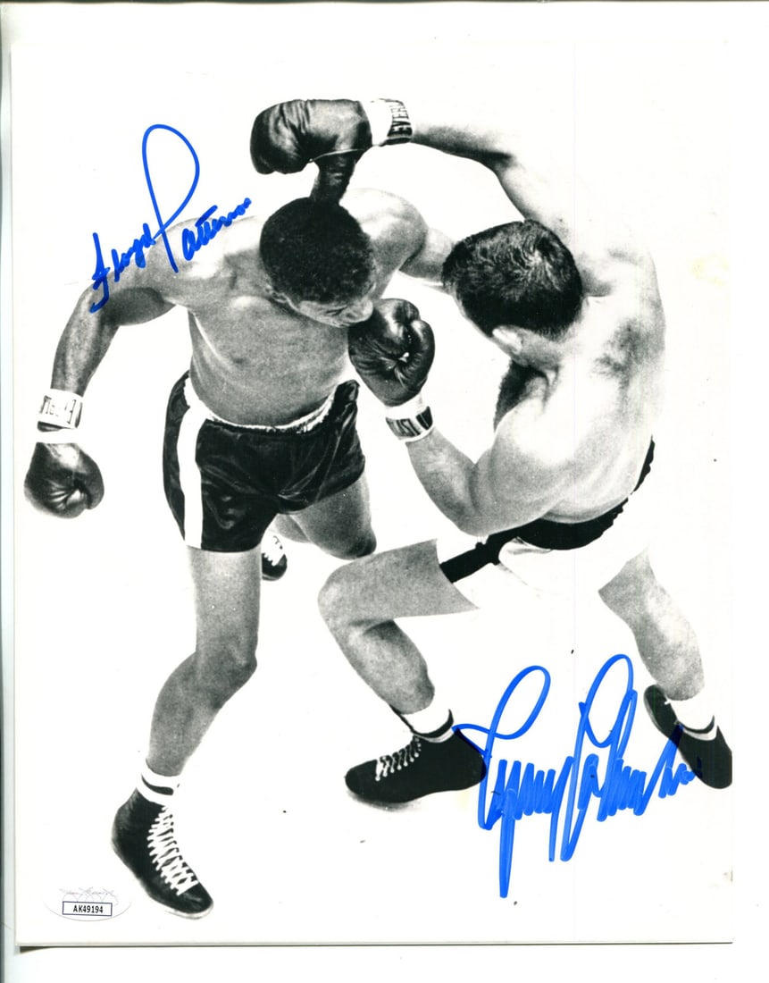 Floyd Patterson and Ingemar Johansson Autographed Photo JSA (1 of 1)