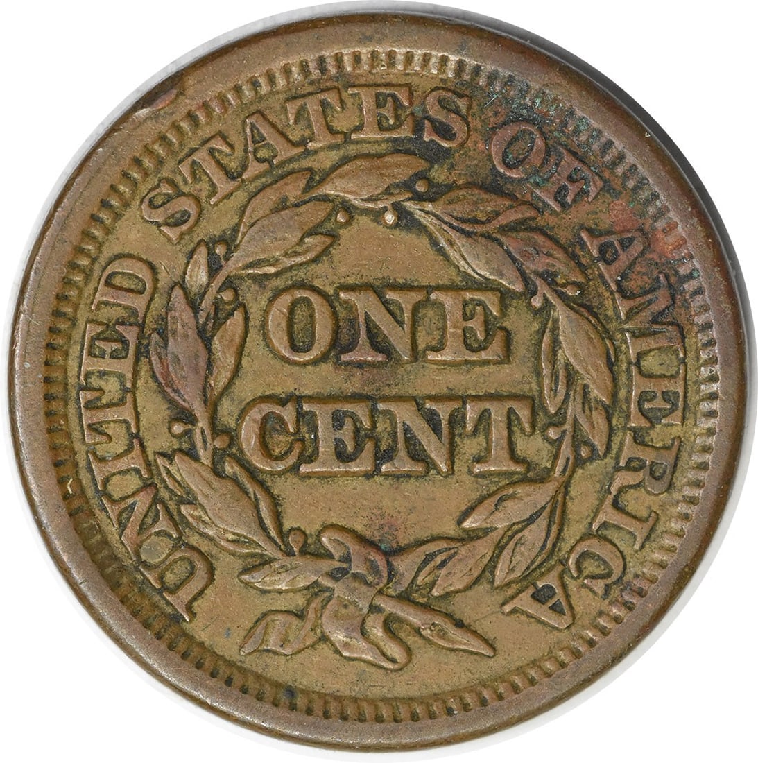 Uncertified EF cent large from 1847 - 2