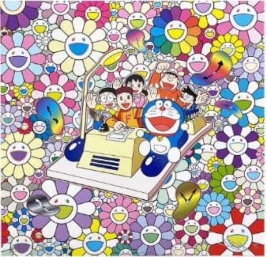 Takashi Murakami Lets Go on a Time Machine Doraemon ED 300 Kaikai Kiki (1 of 2)