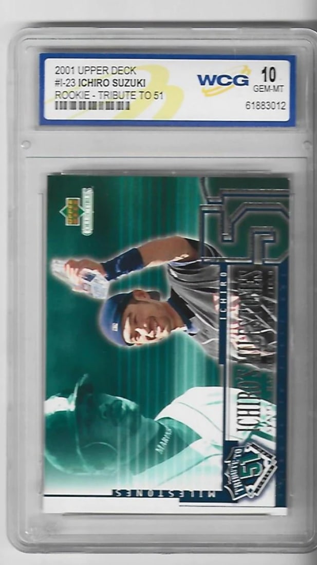 Ichiro Suzuki 2001 Upper Deck Tribute To 51 #I-23 Rookie (WCG Grade 10 GEM-MT) C (1 of 2)