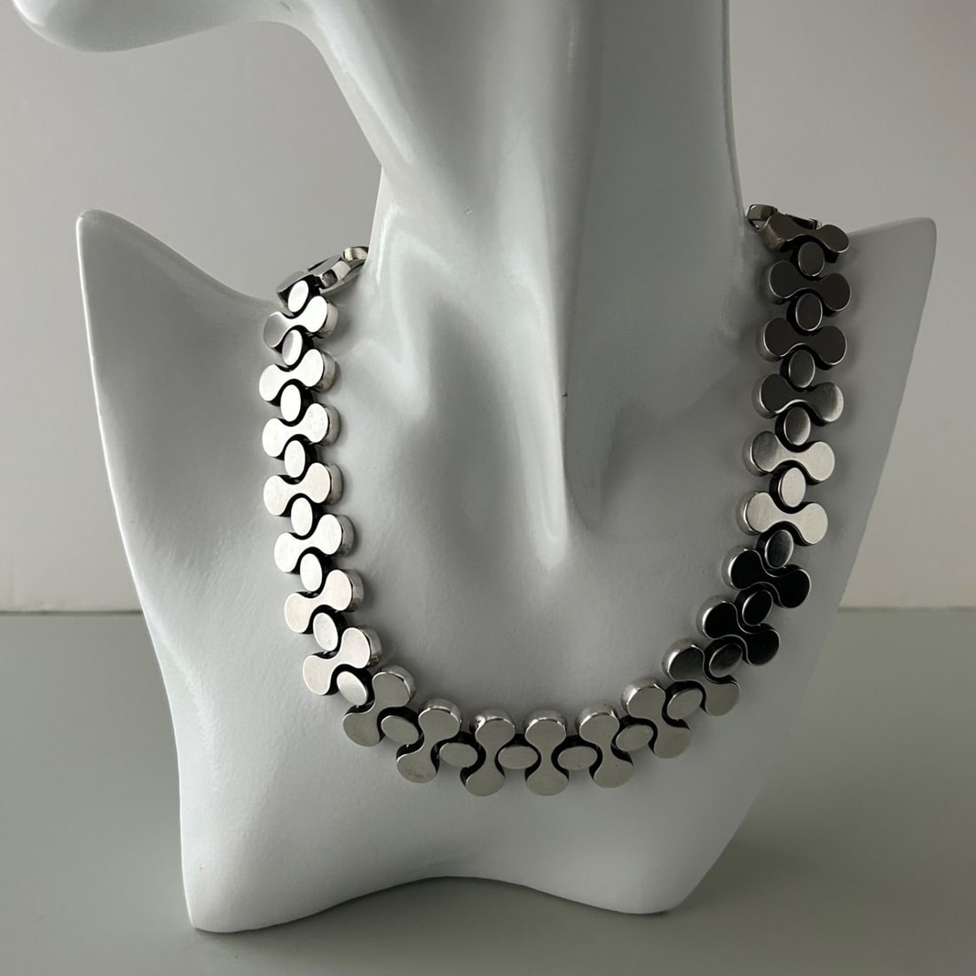 Georg Jensen 110D Aura Archive Sterling Silver Necklace 16.1 inches (1 of 14)