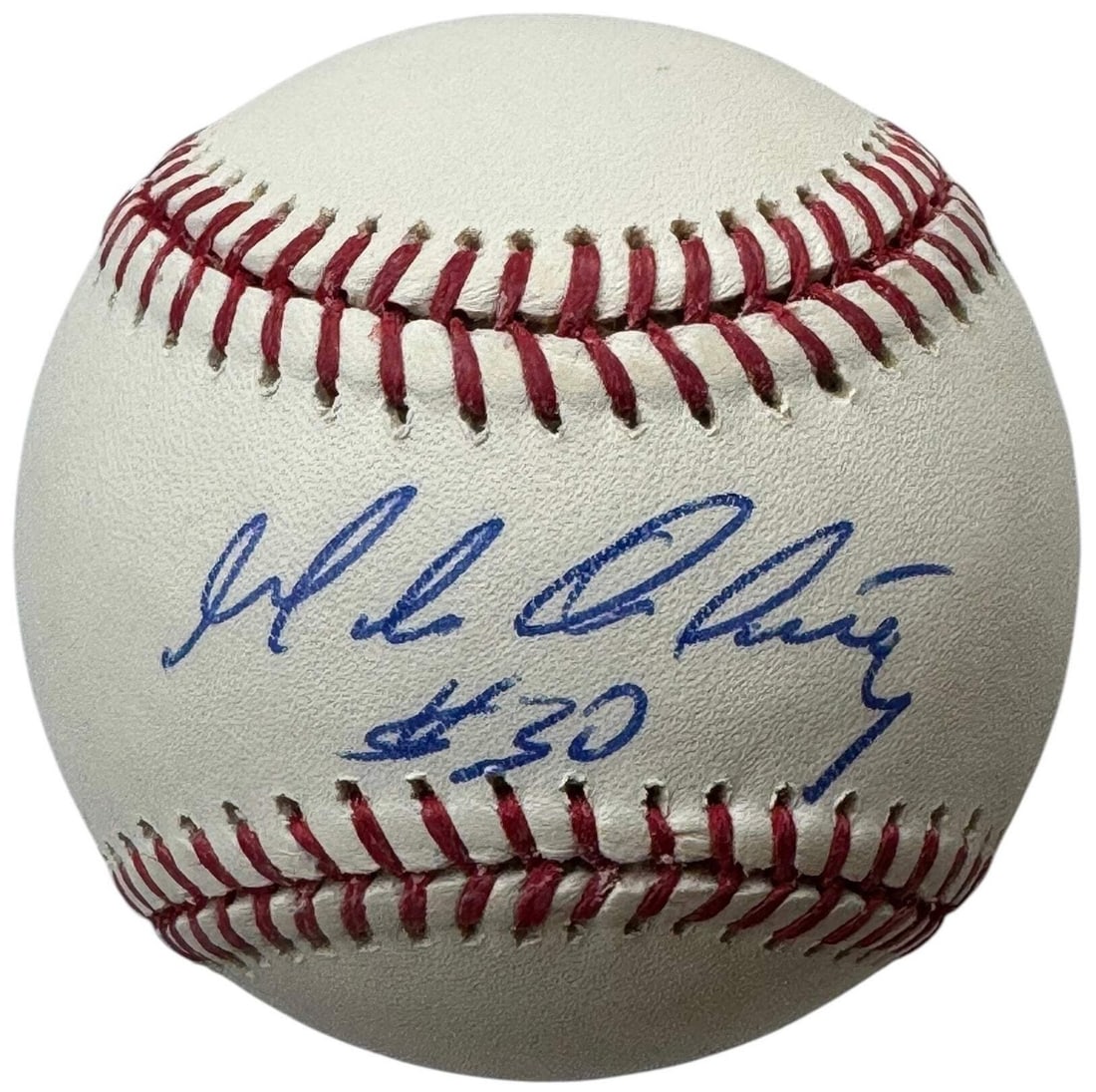 Magglio Ordonez Autographed Official Major League Baseball: Magglio Ordonez Autographed Official Major League Baseball Magglio Ordonez has signed an Official Allan Selig baseball in blue pen across the sweet spot, making for a unique and personalized piece of 