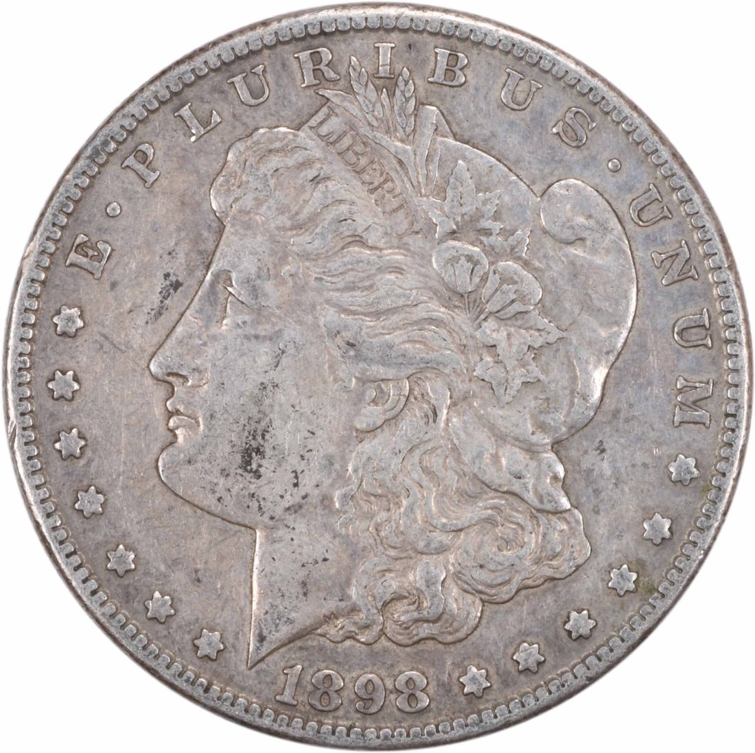 1898-S Morgan Silver Dollar Choice EF Uncertified: 1898-S Morgan Silver Dollar Choice EF Uncertified The 1898-S Morgan Silver Dollar features a striking reeded edge and a diameter of 38.10 millimeters, making it a visually appealing addition to any co