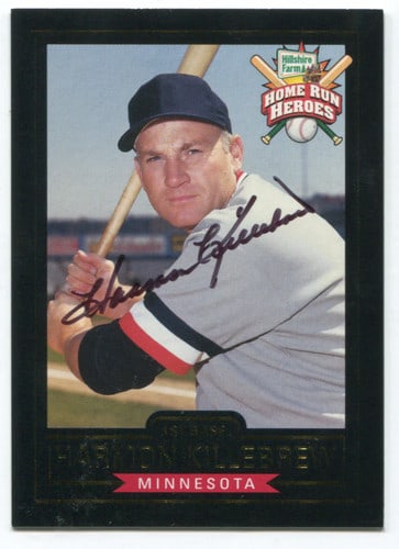 Harmon Killebrew Autographed Card from Home Run Heroes Hillshire Farm (1 of 1)
