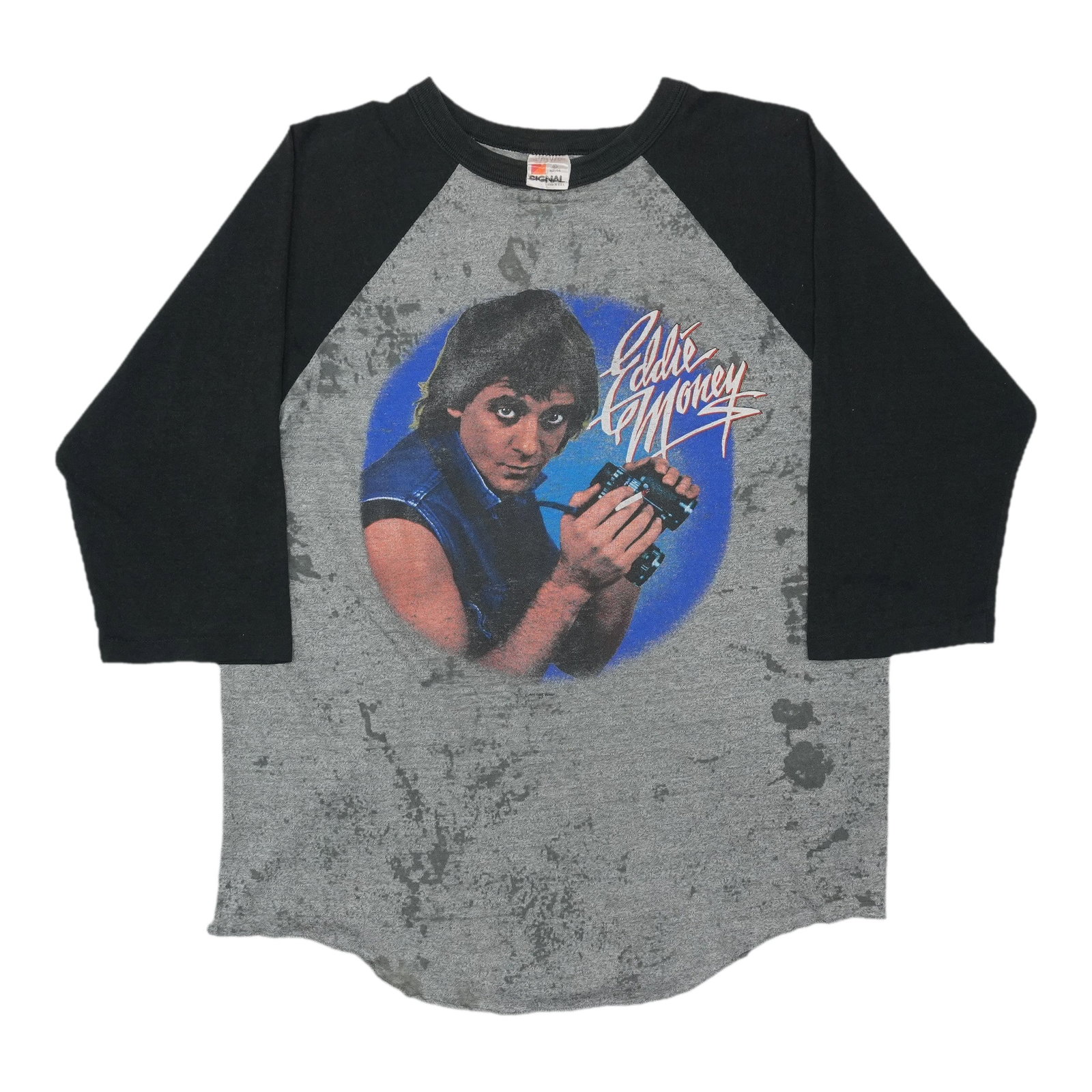 1983 Eddie Money Where's The Party Raglan Shirt: 1983 Eddie Money Where's The Party Raglan Shirt Authentic 1983 Eddie Money Where's The Party Raglan Shirt for music lovers and collectors. This vintage tee features iconic graphics and a classic desig