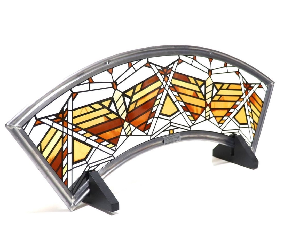Frank Lloyd Wright Vintage Stained Glass Butterfly Arch Rare Art Collectible (1 of 9)