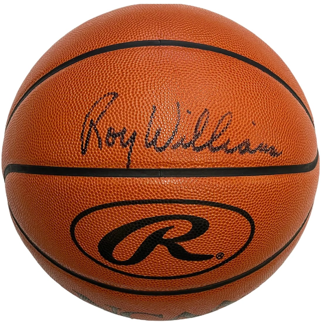 Roy Williams Autographed Rawlings Official Championship Leather Basketball (1 of 2)