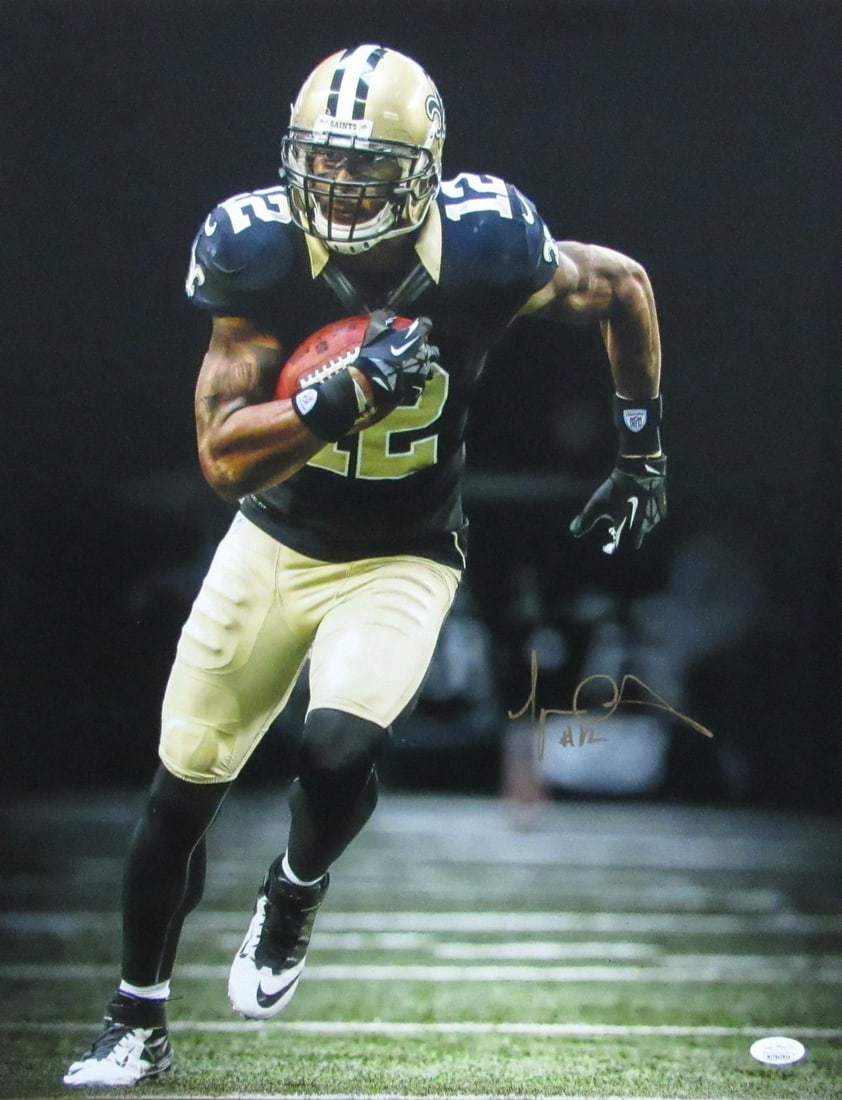 Saints Signed Photo New Orleans 16x20 Marques Colston Autographed: Saints Signed Photo New Orleans 16x20 Marques Colston Autographed Signed by Marques Colston, a legendary wide receiver for the New Orleans Saints, this 16x20 photo captures the essence of the team's s
