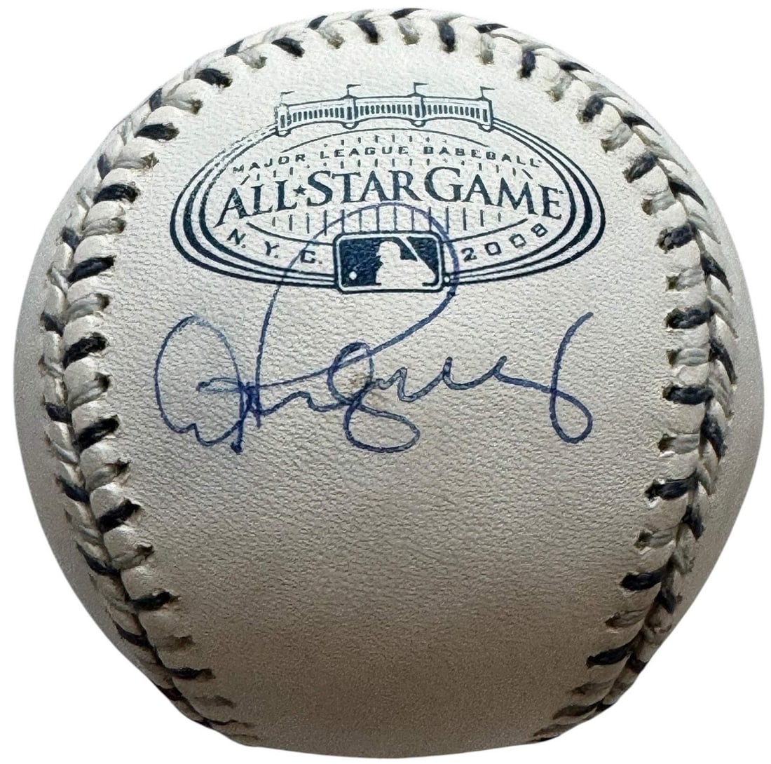 Alex Rodriguez Autographed 2008 Official All Star Game Baseball (JSA): Alex Rodriguez Autographed 2008 Official All Star Game Baseball (JSA) Authentic baseball signed by Alex Rodriguez in blue pen across the side panel of an official Allan Selig baseball, commemorating h