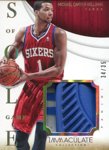 Michael Carter-Williams Unsigned 2014 Panini Game-Worn Sneaker Immaculate Collec (1 of 1)