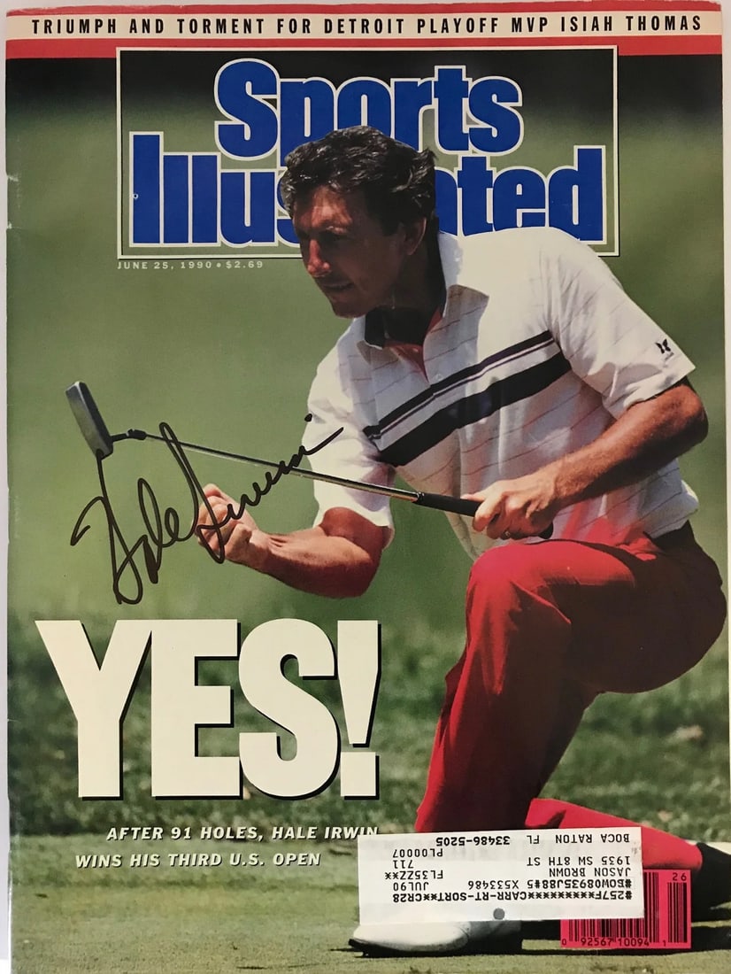 Hale Irwin Signed Sports Illustrated Magazine June 25, 1990 (1 of 2)
