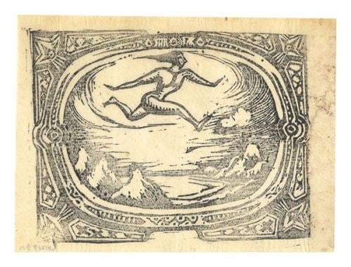 Yasunori Taninaka Woodblock Print Flying Woman 1934 Sosaku Hanga Japanese Art: Yasunori Taninaka Woodblock Print Flying Woman 1934 Sosaku Hanga Japanese Art Item Specifics: Artist: Taninaka Yasunori Subject: Flying Woman Surrealism Material: Paper Style: Japanese Size: 11.3 x 15