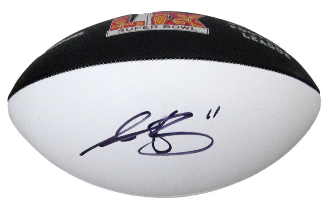 A.J. Brown Signed/ Auto Super Bowl LIX Logo Football Eagles Beckett 195539: A.J. Brown Signed/ Auto Super Bowl LIX Logo Football Eagles Beckett 195539 A.J. Brown's signature on the Philadelphia Eagles Super Bowl LIX logo football adds a unique touch to any sports memorabilia