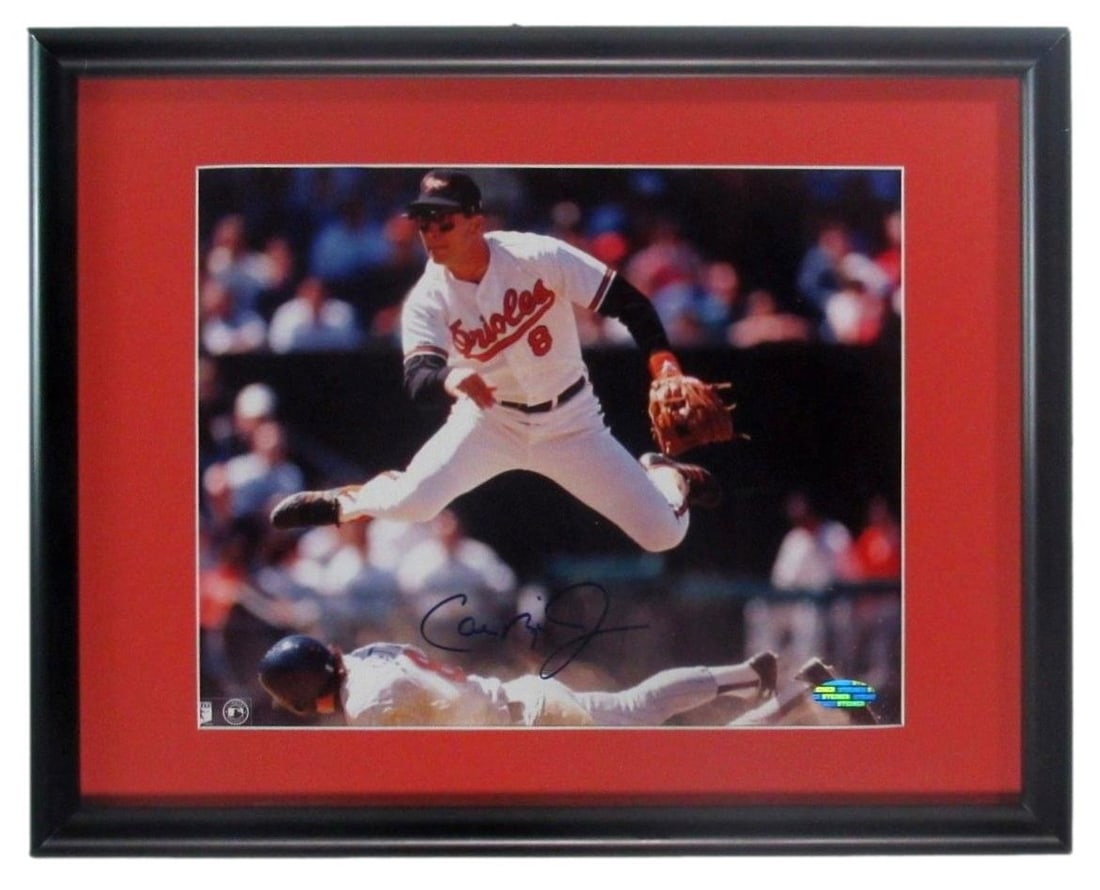 Cal Ripken Jr. HOF Autographed 8x10 Photo Orioles Framed Steiner 201039 (1 of 3)