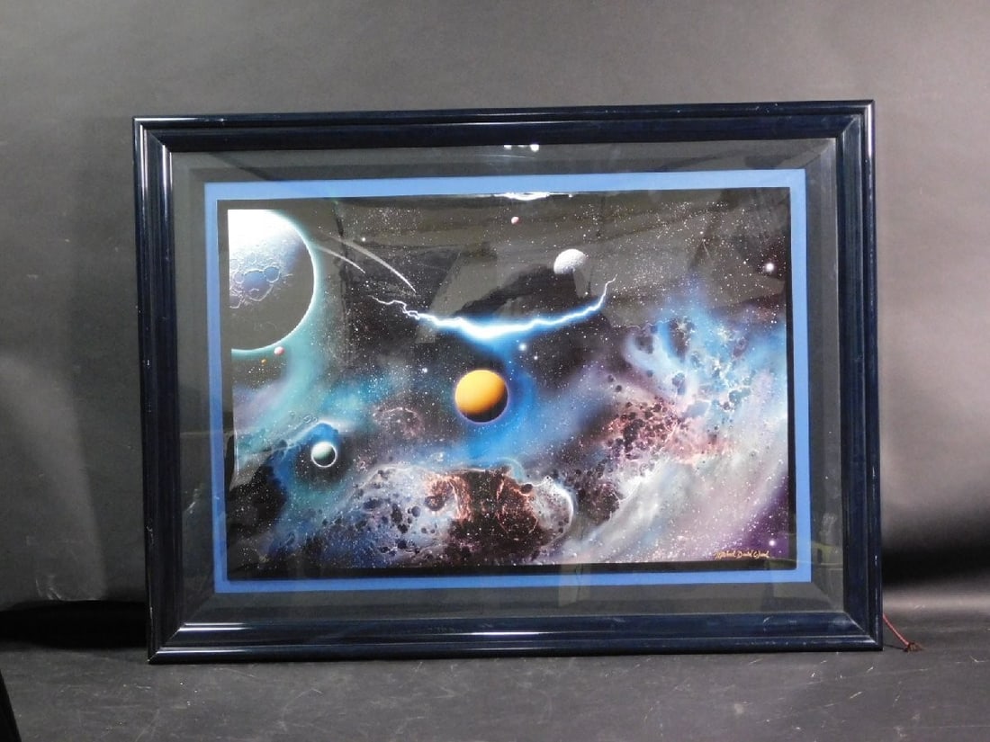 DAVID MICHAEL WARD Signed Framed Space Artwork Cibachrome (1 of 10)