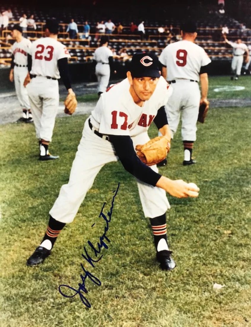 Autographed baseball photo 8x10 by Johnny Klippstein (1 of 1)