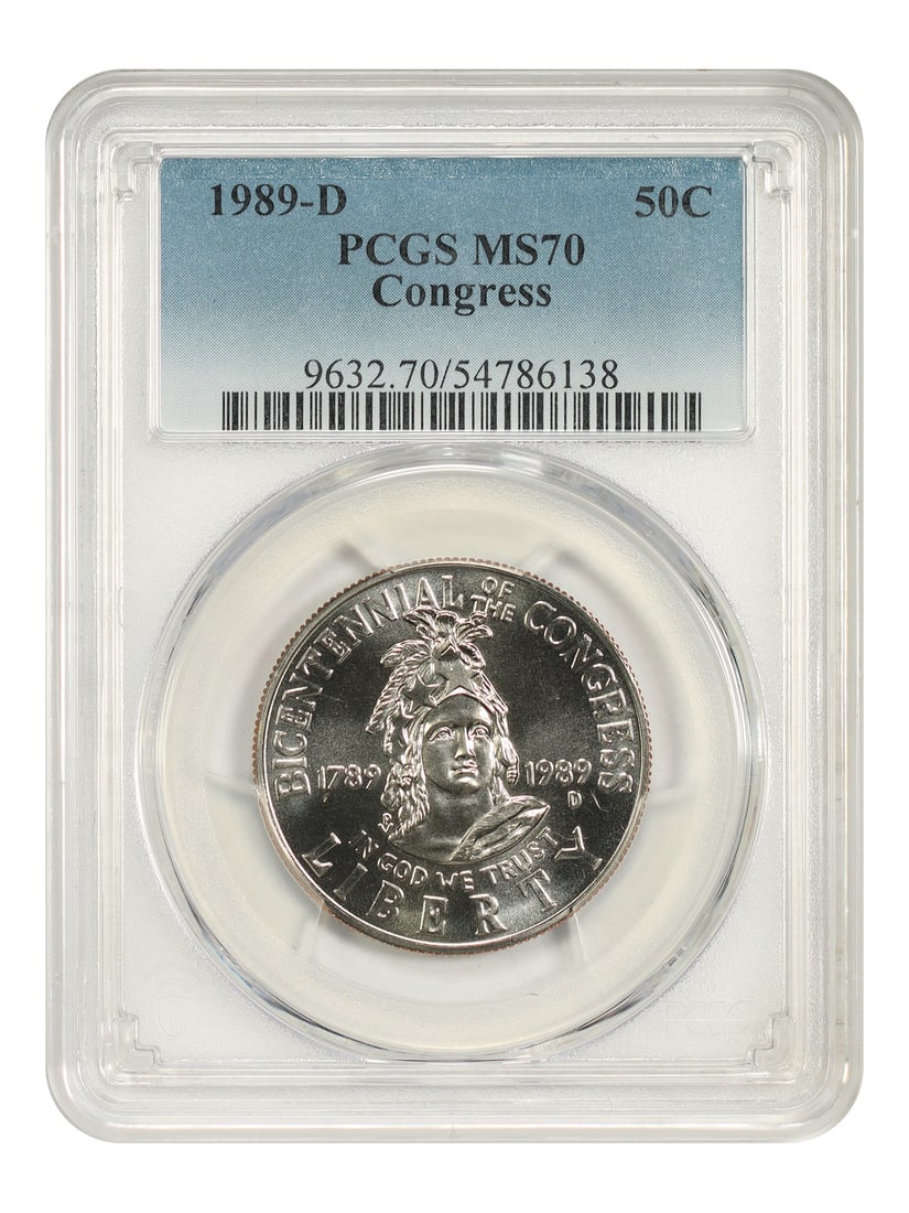1989-D 50C Congress PCGS MS70 - 50C (Silver and Clad) (1 of 4)
