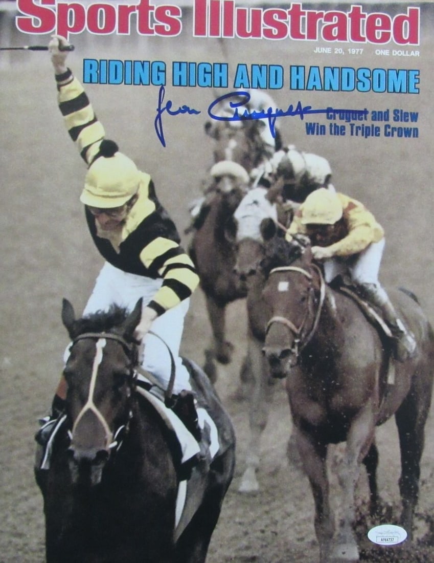 Cruguet JSA Slew Seattle Photo Autographed Jockey 11x14: Cruguet JSA Slew Seattle Photo Autographed Jockey 11x14 Item Specifics: Product: Photo League: Horse Racing Product Disclaimer: All collectibles are sold as-is; any grading given reflects opinion, not