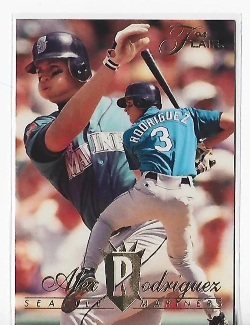 Rodriguez Alex 1994 Fleer Card Rookie #340: Rodriguez Alex 1994 Fleer Card Rookie #340 Alex Rodriguez 1994 Fleer Rookie Card #340. This card features the rookie debut of legendary shortstop Alex Rodriguez, a highly anticipated moment in basebal