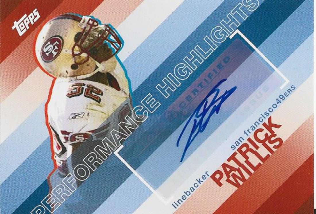 Autographed Topps Card by Patrick Willis (1 of 1)