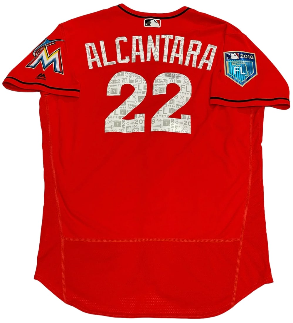 Miami Marlins Game Used Alcntara Sandy Jersey (1 of 4)