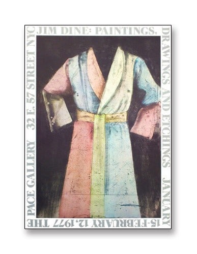 Pace Gallery 1977 Jim Dine Offset Print Poster 35 x 24 in Exhibition (1 of 2)