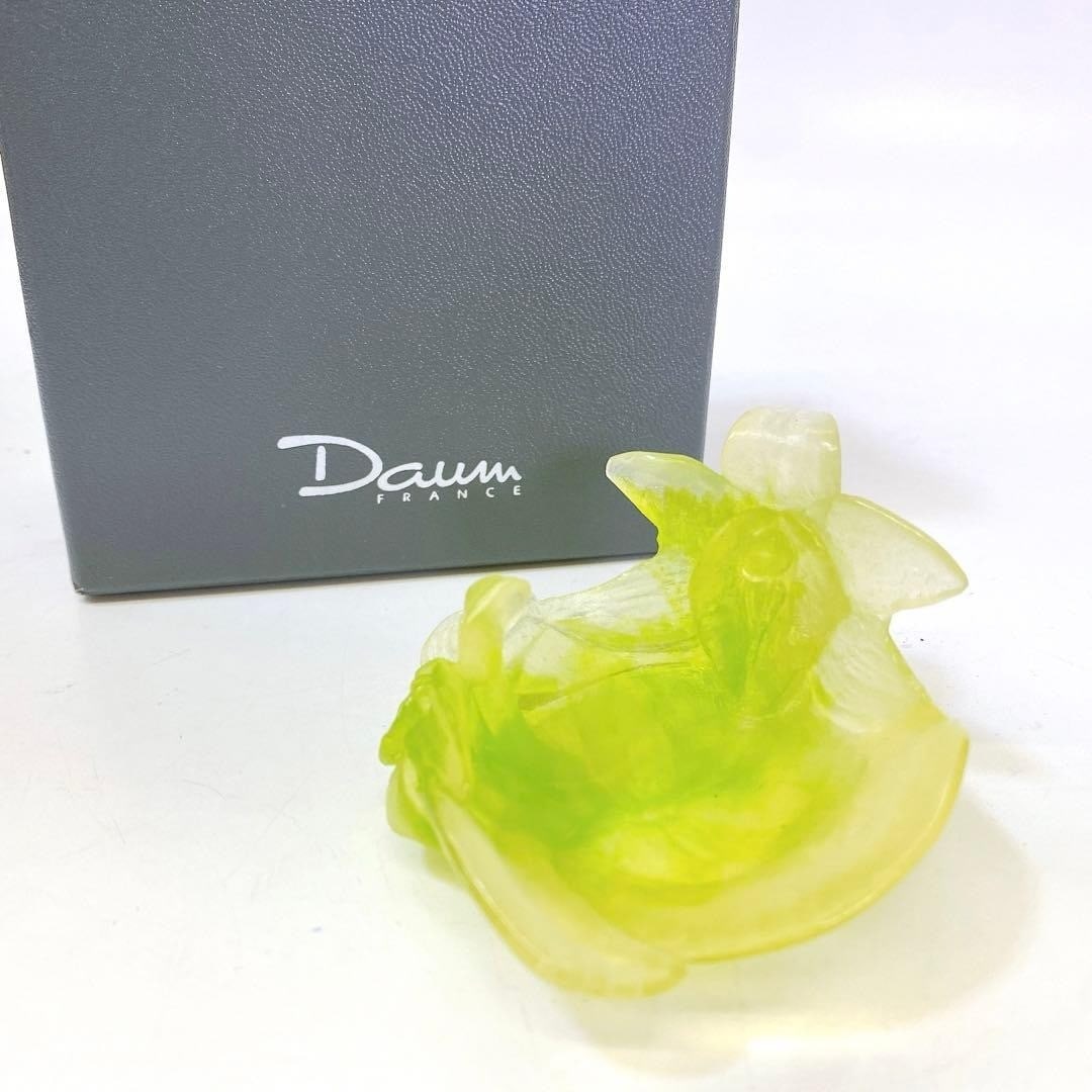 DAUM MINI ORCHIDEE COUPELLE PATE DE VERRE Crystal Orchid Flower Dish Bowl (1 of 7)
