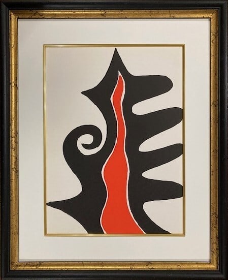 Calder Alexander Derriere Le Miroir Lithograph Print 1973 Gold Leaf Framed: Calder Alexander Derriere Le Miroir Lithograph Print 1973 Gold Leaf Framed Item Specifics: Artist: Alexander Calder Type: Print Year Of Production: 1973 Edition Size: Unnumbered Signed: Unsigned Mater