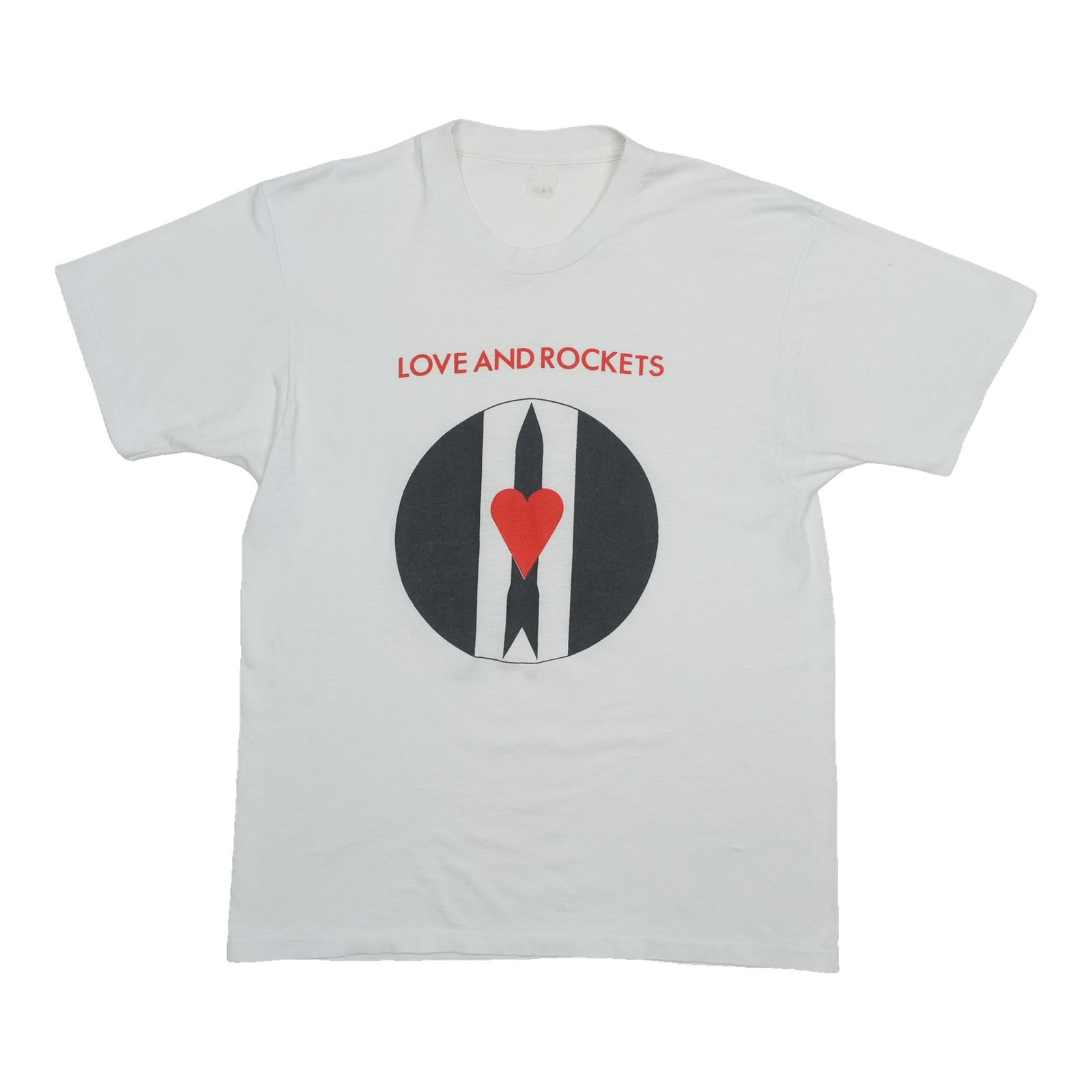 1980s Love And Rockets Shirt: 1980s Love And Rockets Shirt Authentic 1980s Love And Rockets shirt, featuring the iconic band's logo and design. This vintage tee is a great addition to any music enthusiast's collection, offering a 