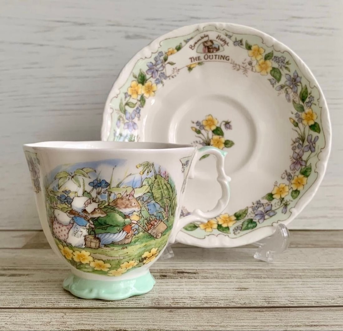 Rare Vintage Collectible Saucer Royal Brambly Hedge Cup Doulton Outing (1 of 16)