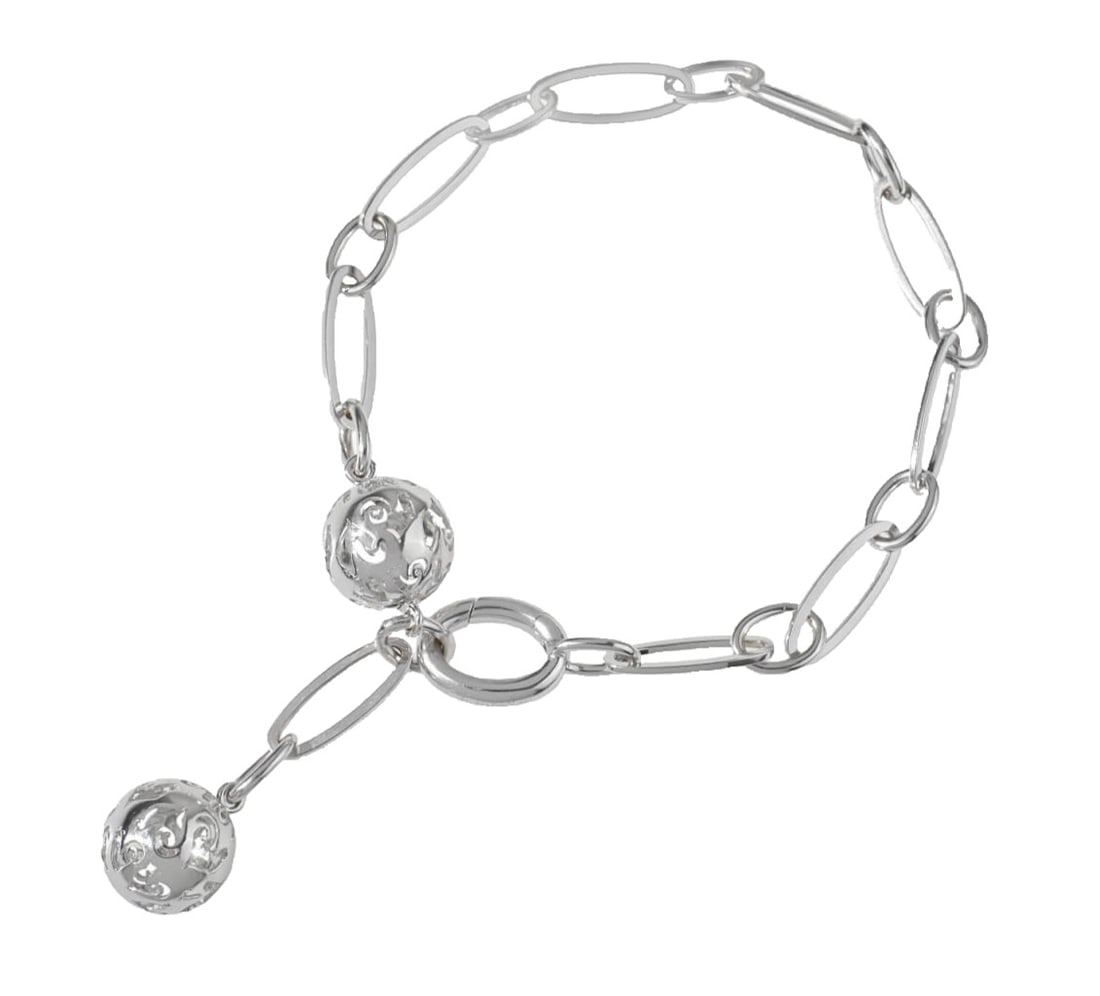 Chantecler Rooster Galletto 2 Ball Oval Link 18k White Gold Bracelet Italy: Chantecler Rooster Galletto 2 Ball Oval Link 18k White Gold Bracelet Italy Item Specifics: Antique: No Occasion: Anniversary Birthday Christmas Engagement Graduation Mother's Day Valentine's Day Weddi