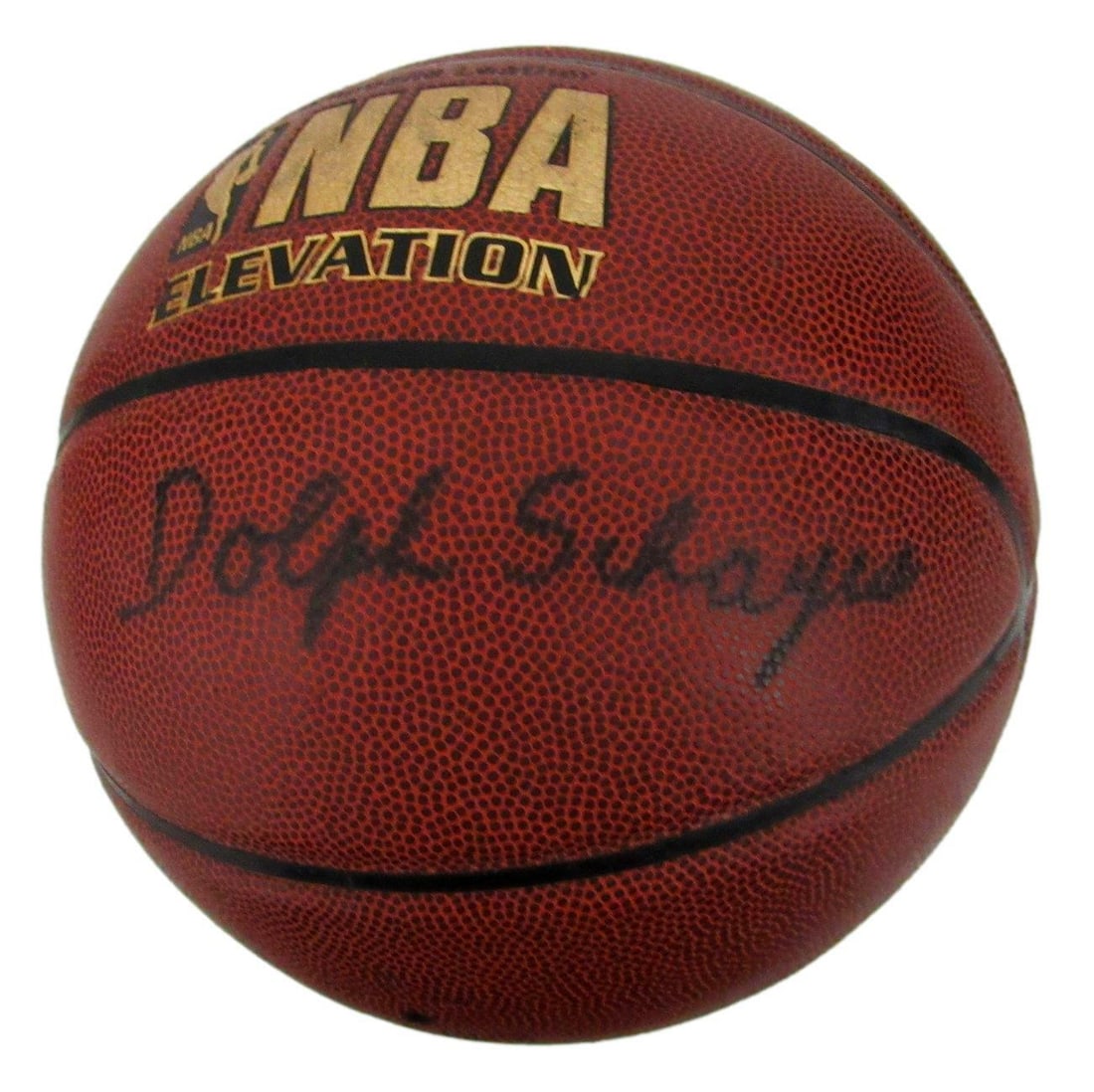 Dolph Schayes HOF Nationals Signed Spalding NBA Basketball JSA 159494: Dolph Schayes HOF Nationals Signed Spalding NBA Basketball JSA 159494 Dolph Schayes, a Hall of Fame shooting guard for the Syracuse Nationals, has signed this Spalding NBA basketball. The ball bears a