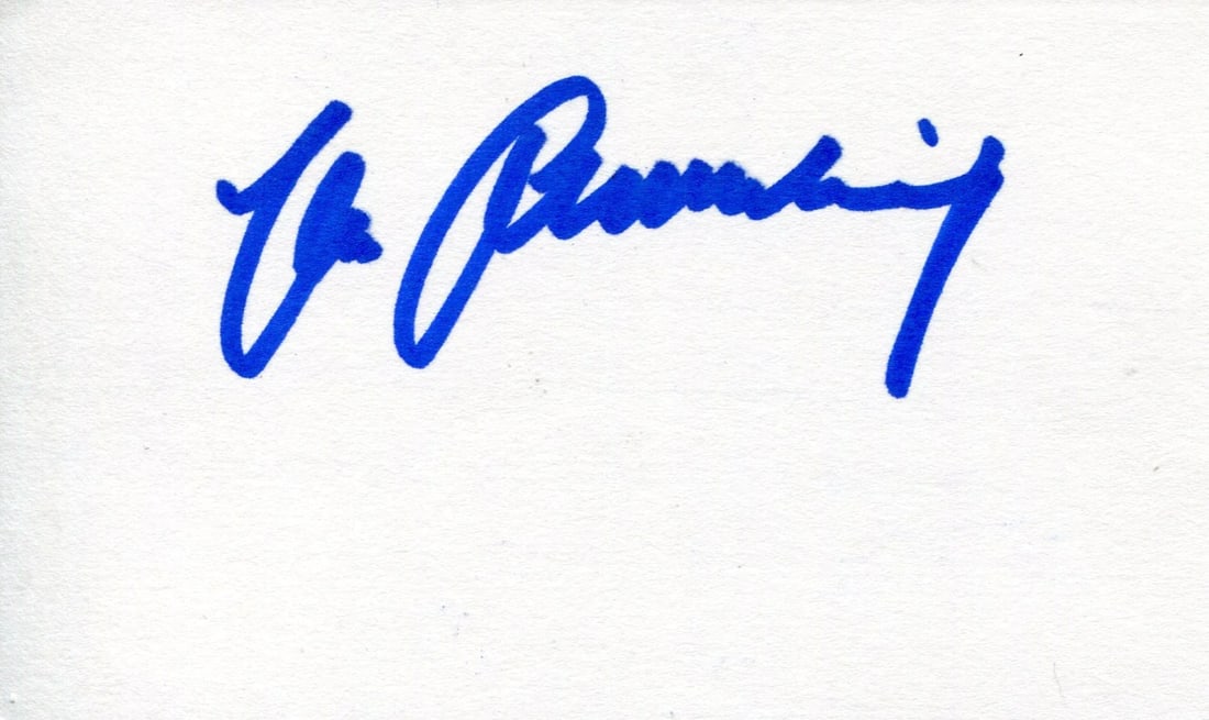 Max Schmelling Autographed 3x5 Index Card (JSA) (1 of 1)