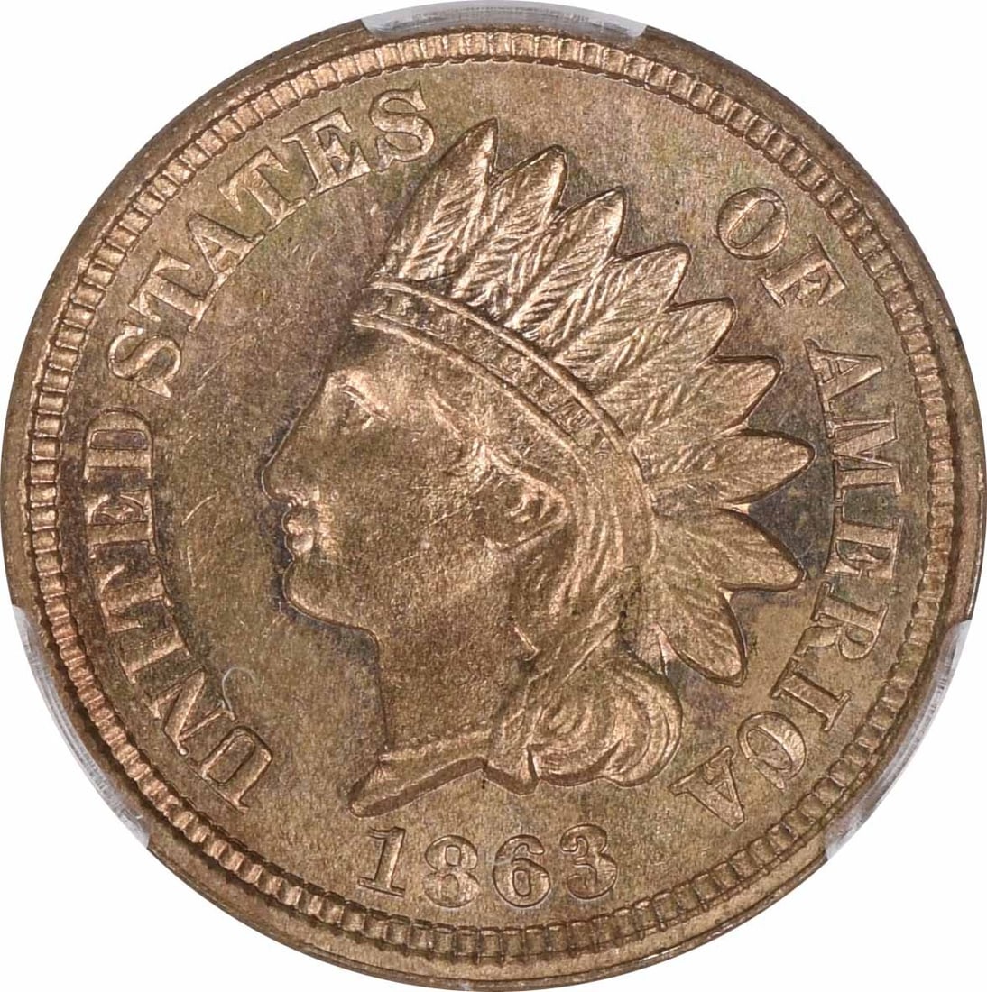 Indian Cent MS64 1863 - 2