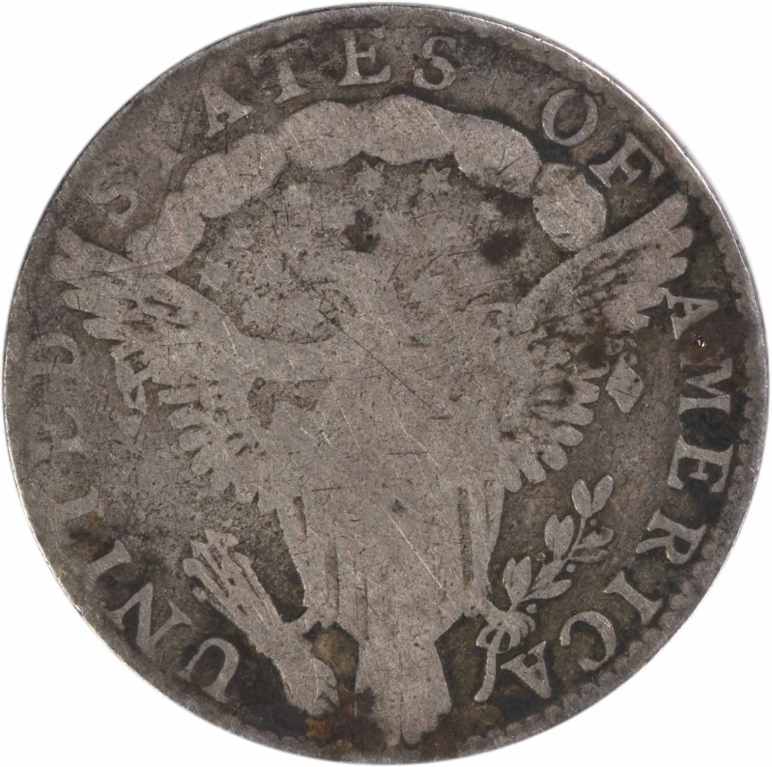 1798/ 7 Bust Silver Dime 16 Star Reverse AG Uncertified - 2
