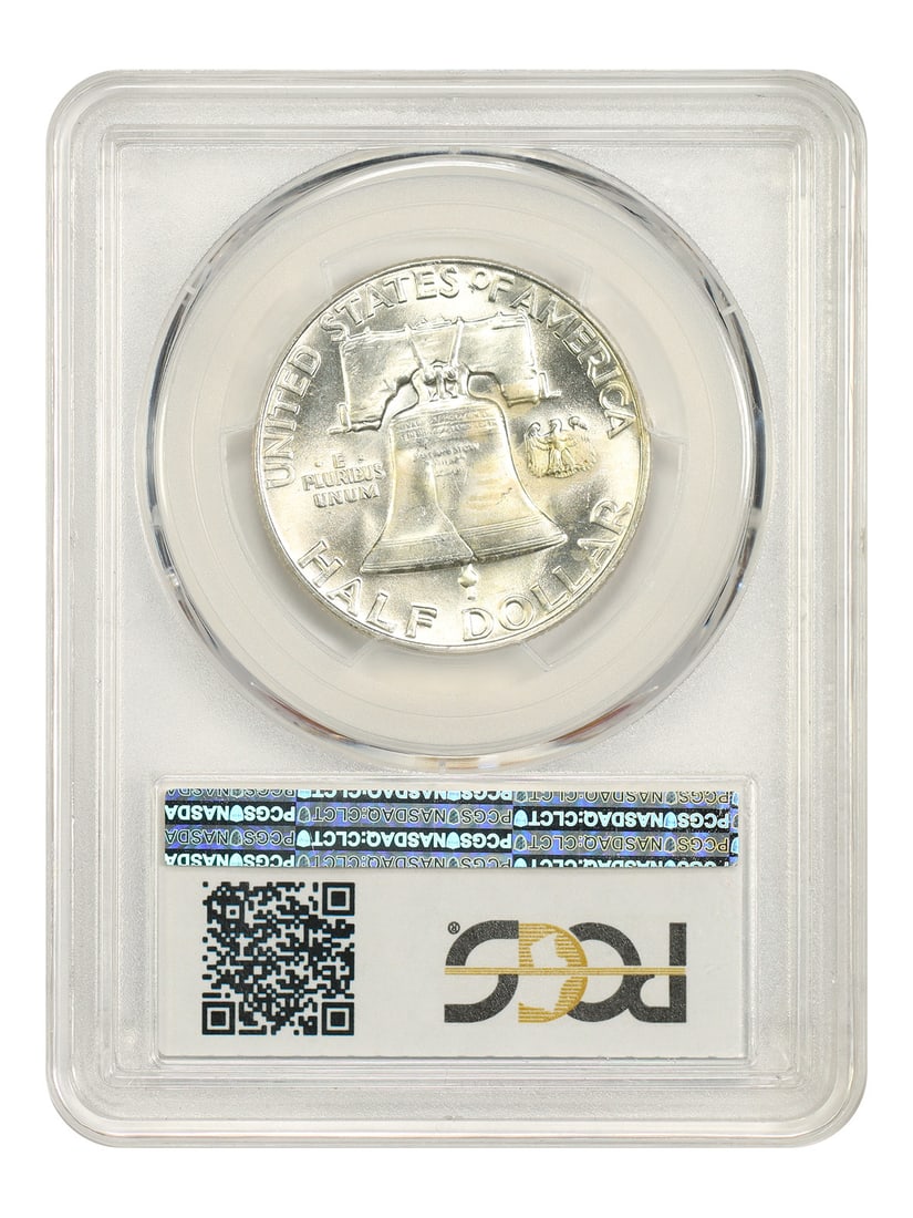 1962 50C PCGS MS63FBL - Franklin Half Dollar - 2