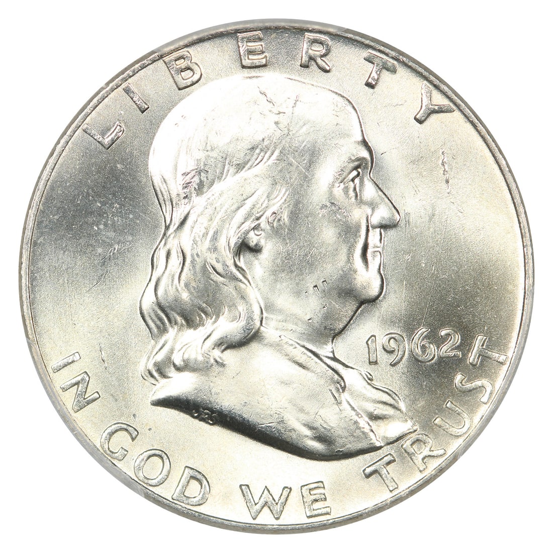1962 50C PCGS MS63FBL - Franklin Half Dollar - 3